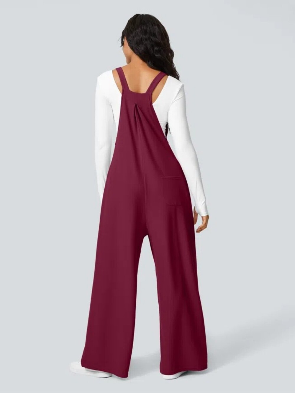 Halara Pockets Waffle Casual Overalls - Picture 3 of 6